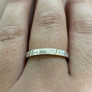 Tiffany & Co “I love you” ring